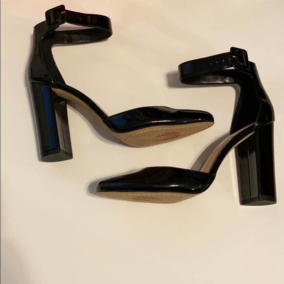Vince Camuto Shaytel Soft Black Patent Heels - Picture 1 of 8